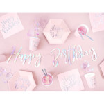 mesa de aniversário rosa