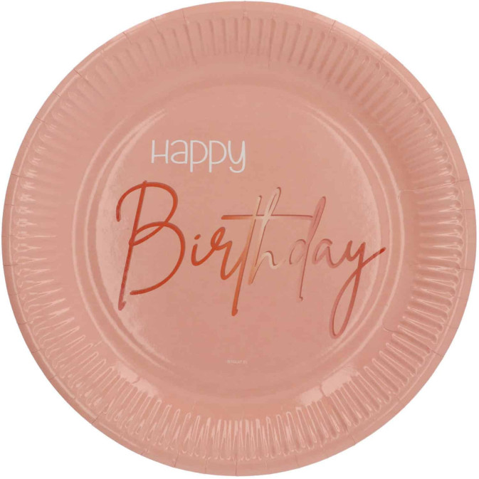 8 pratos-de-aniversário-redondos-rosa-blush-23-cm