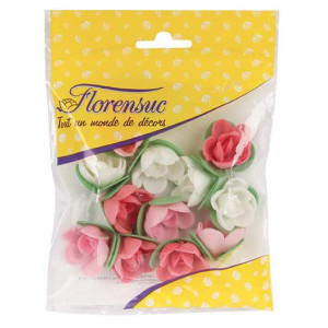 12 rosas ázimo com folhas