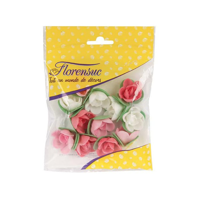 12 rosas ázimo com folhas