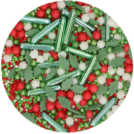 Mistura de sprinkles de natal FunCakes Holiday
