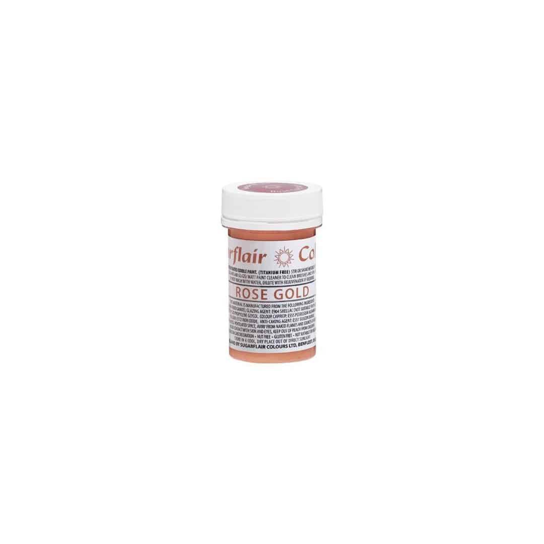 tinta de qualidade alimentar rosa-ouro-mate