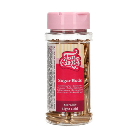 palitos de açúcar dourado claro