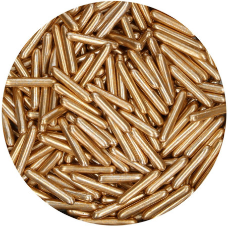 bolinhos funcakes com palitos de açúcar dourados claros