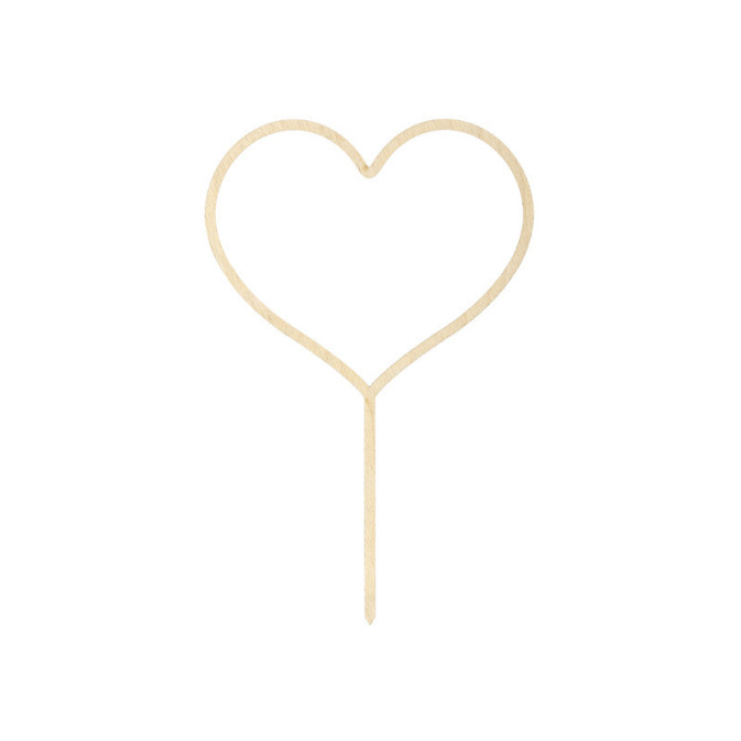 topo de bolo-coeur-en-bois