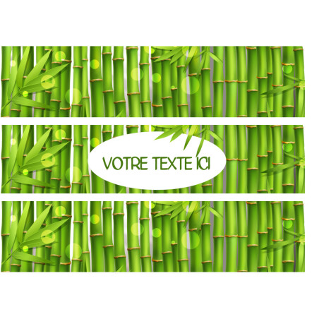 contorno de bolo de bambu para personalizar