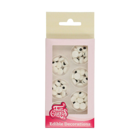conjunto de 64 funcakes com olhos de açúcar