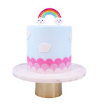 vela de aniversário arco-íris
