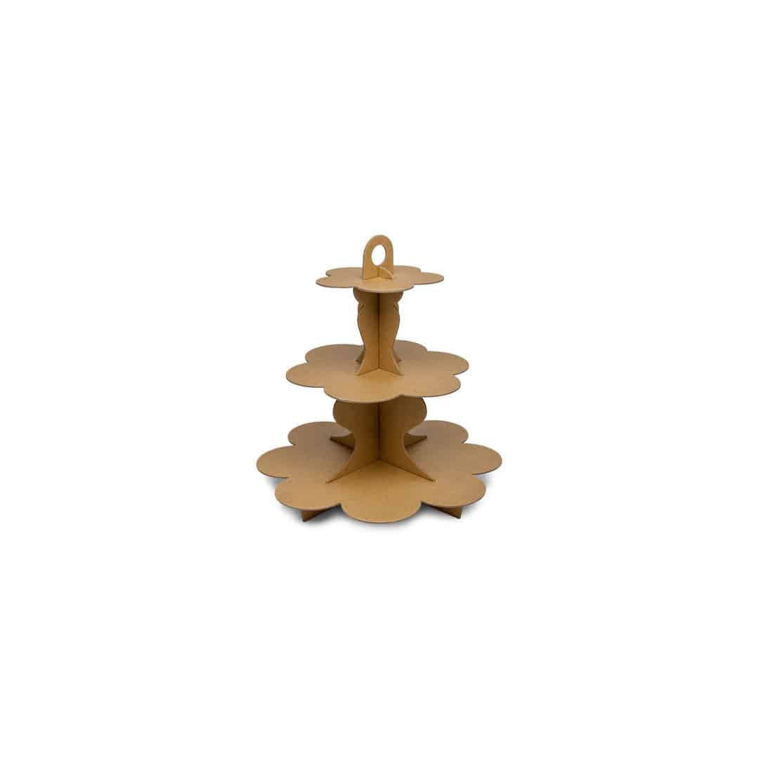 display de bolo kraft-3-story