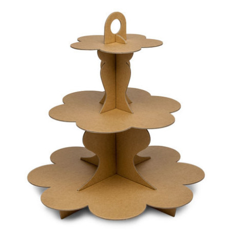 display de bolo kraft-3-story