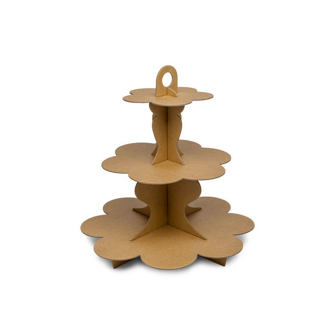 display de bolo kraft-3-story