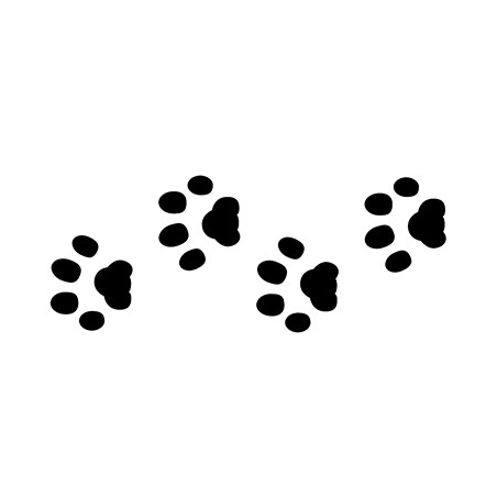 design de estêncil-pata-de-cachorro-bolo