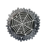 Capas de cupcake com 30 teias de aranha