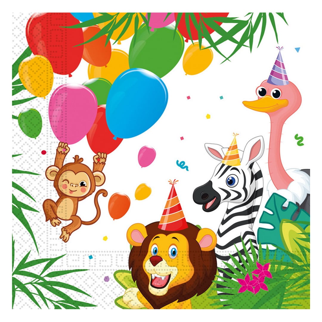 serviettes-jungle