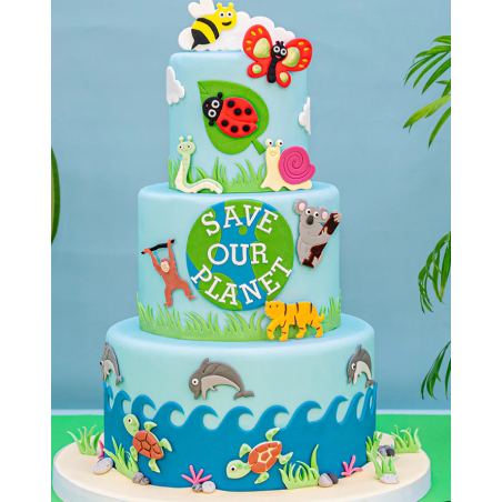 bolo de animal selvagem