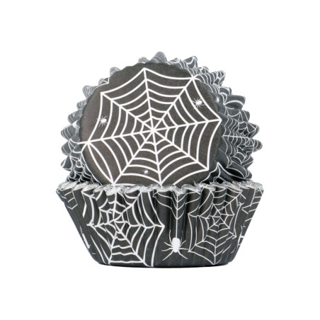 caixas de teia de aranha negra
