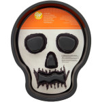 molde de bolo de caveira de halloween