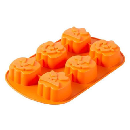 Molde de silicone para bolo em formato de abóbora de Halloween da Wilton