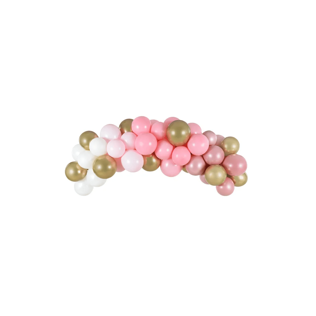 balão-arco-rosa-dourado-branco