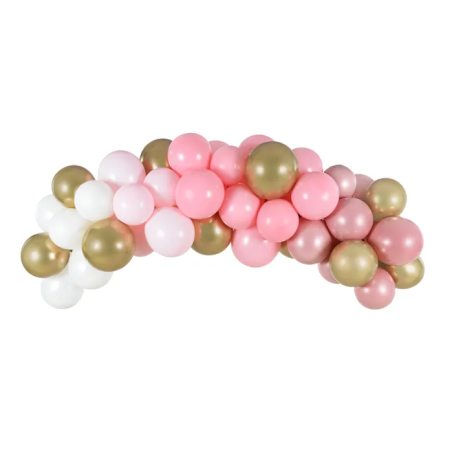 balão-arco-rosa-dourado-branco