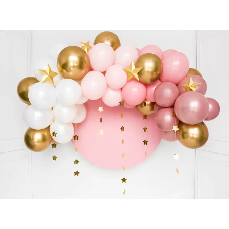 balão-arco-rosa-ouro-branco-batismo-deco-girl