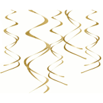 suspensões espirais de ouro para decoração de quarto