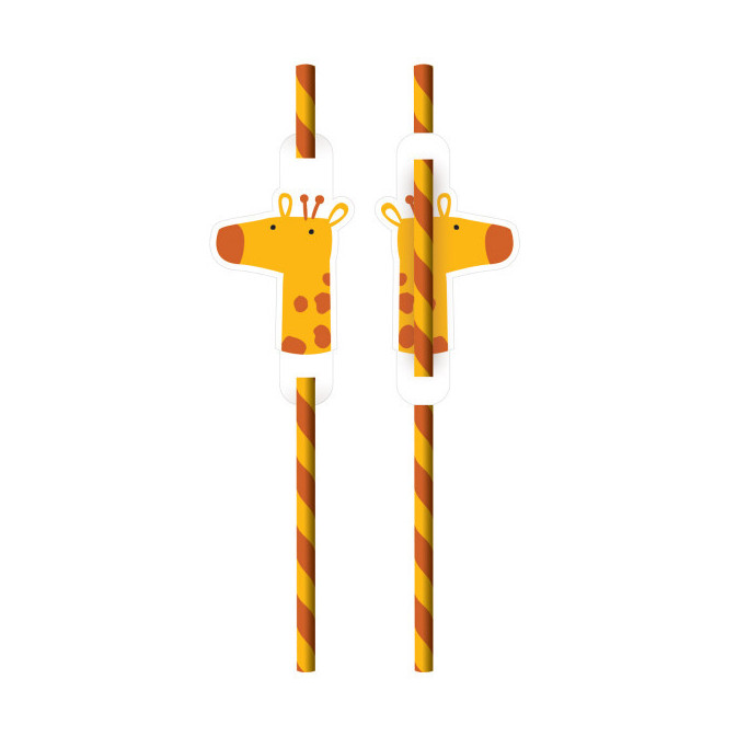 girafa-canudos de aniversário