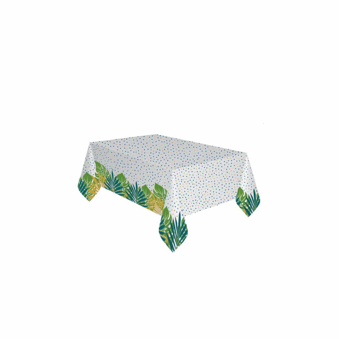 toalha de mesa tropical
