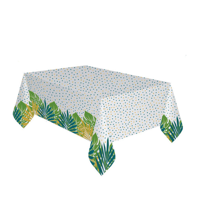 toalha de mesa tropical