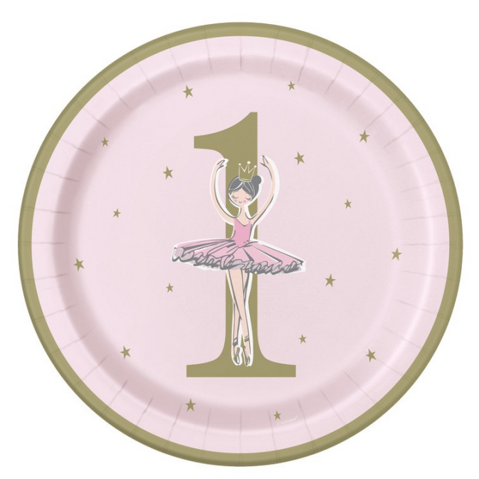 placas-de-aniversário-1-ano-bailarina-rosa