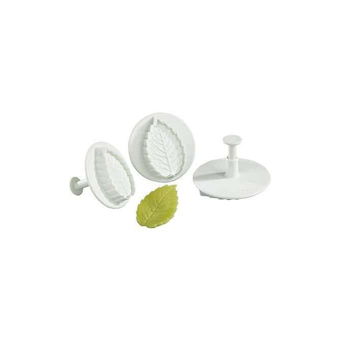 Conjunto de cortadores de pasta de açúcar com 3 folhas