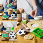 Cortadores de biscoitos para 2 gols de futebol