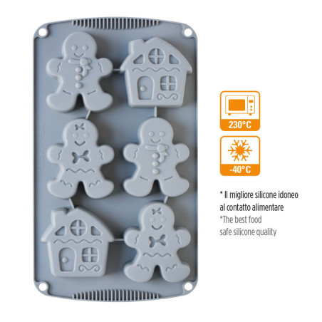 molde de silicone para bolo de gengibre