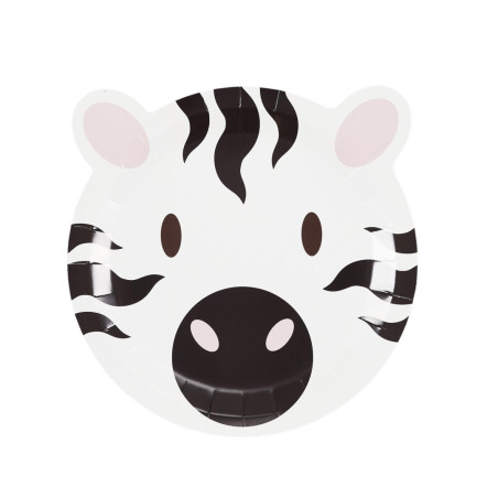 Placas de 6 anos-savana-zebra