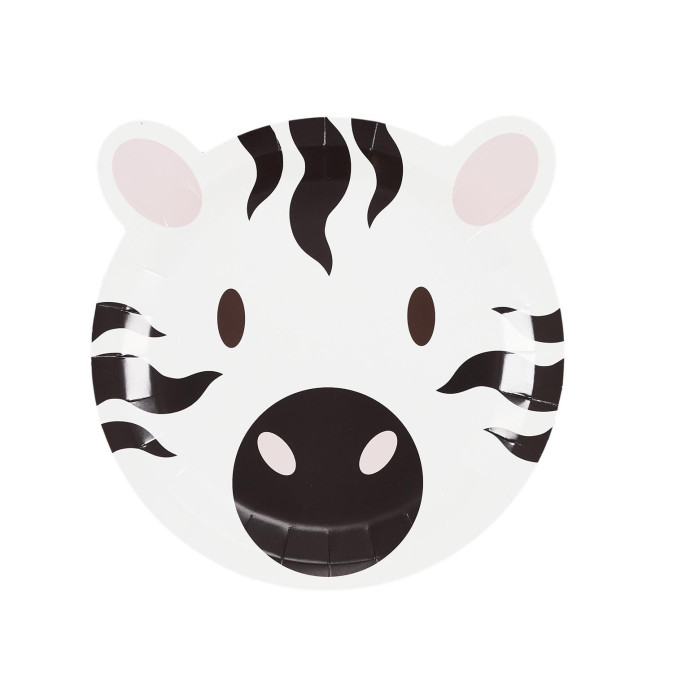 Placas de 6 anos-savana-zebra