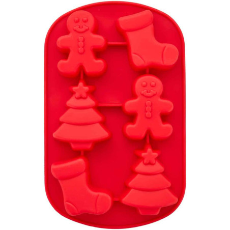molde de silicone para bolo de natal