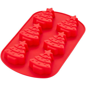 molde de silicone-árvores individuais