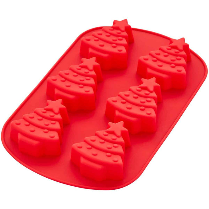 molde de silicone-árvores individuais