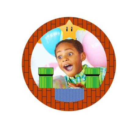 decoração de bolo de videogame