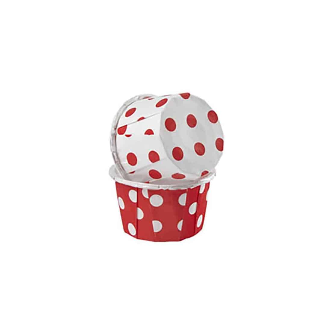 caixinhas de bolinhas para mini muffins