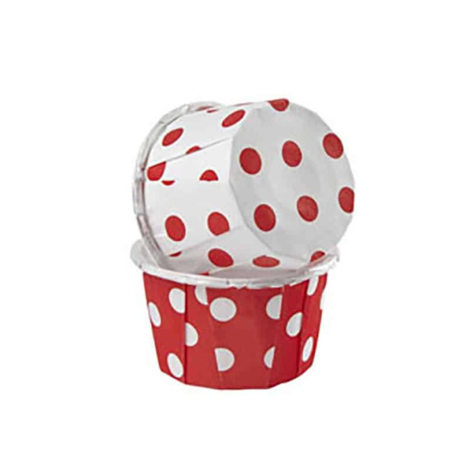 caixinhas de bolinhas para mini muffins