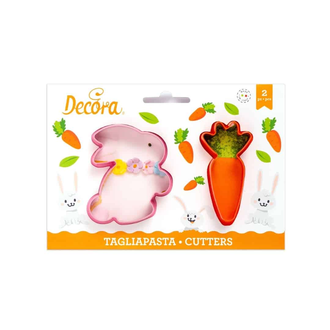 Cortador de biscoitos de coelhinho da Páscoa e cenoura