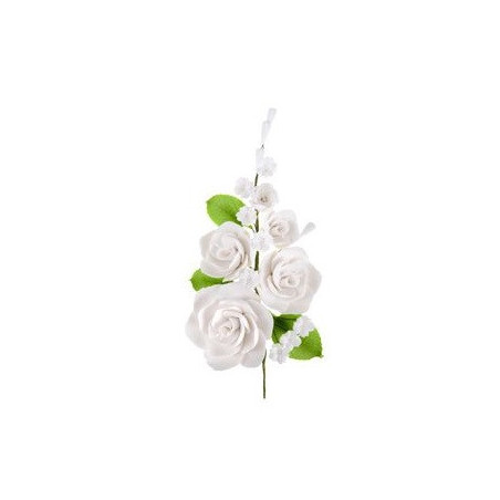 ramo floral em pasta de goma