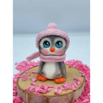 Modelagem de pinguim em pasta de açúcar