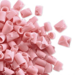 gotas de chocolate rosa
