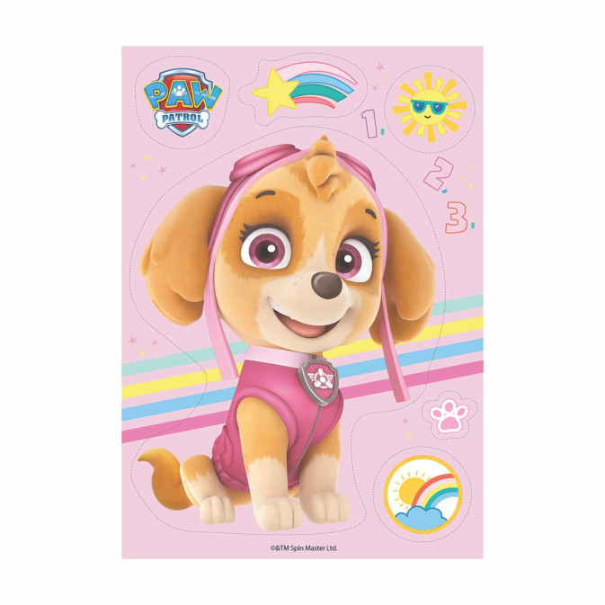 Paw Patrol Stella wafer pré-cortado