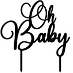 topo de bolo-oh-baby
