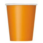 14 copos de papelão laranja