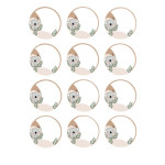 minidiscos comestíveis de coala personalizáveis