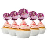 topo de cupcake redondo personalizado